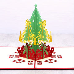 3D Pop up Christmas Tree Greeting Cards For Gift Card