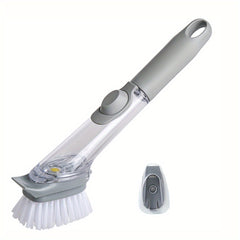 Dish Brush & Sponge Set with Soap Dispenser Handle | Kitchen Scrub Brushes