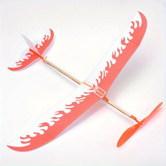 DIY Rubber Band Power Glider Toy for Teaching and Puzzle