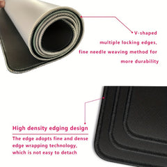 Dark Purple Pattern Mouse Pad Large Office Gaming Desk Pad Non-slip Rubber