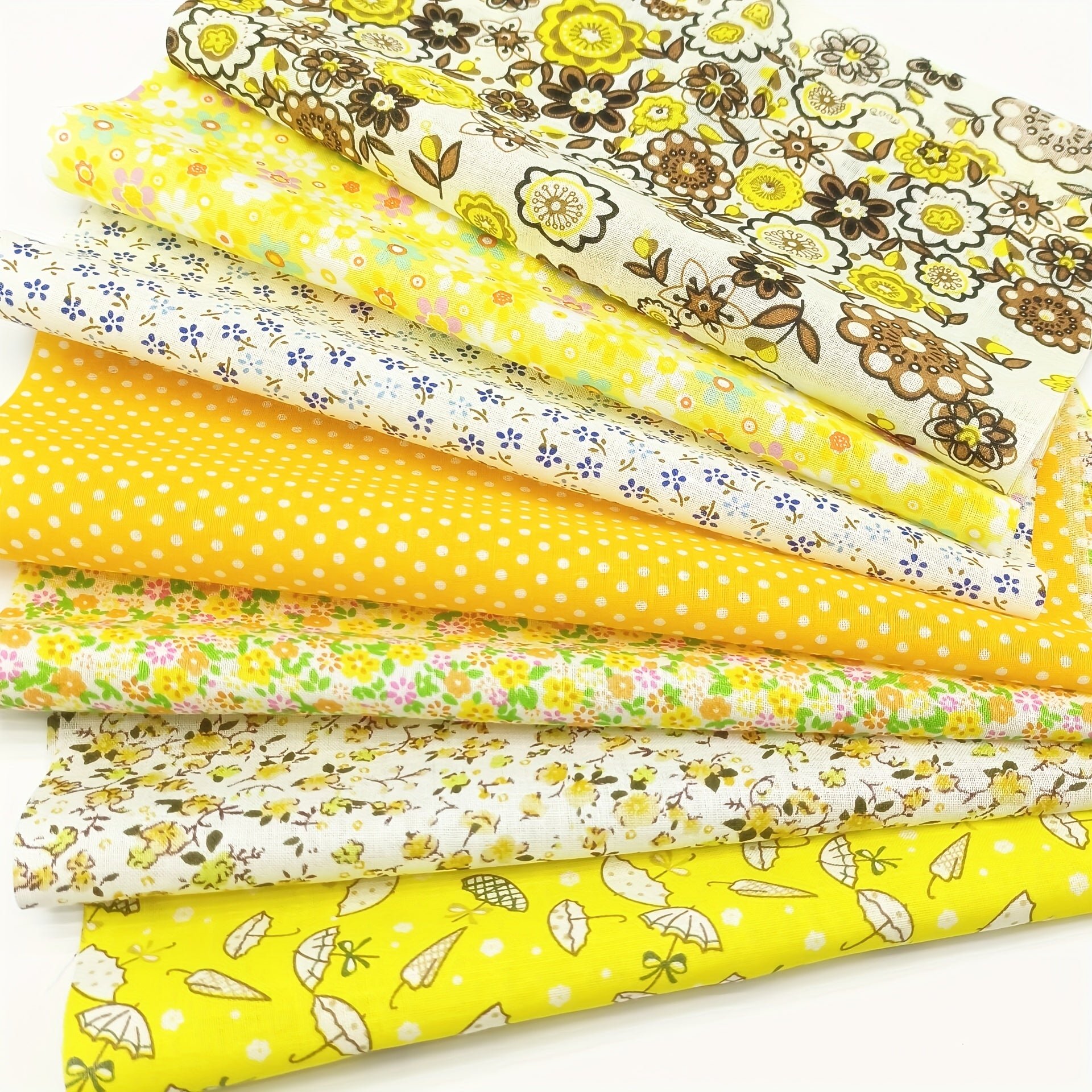 7pcs 24 89 Cm Floral Printed Quilting Fabric Cotton Craft DIY Doll Clothes Fabri