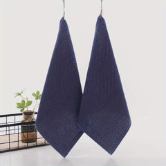 5pcs Cotton Dish Cloths Waffle Checkered Washcloth Face Towel 33.02cm
