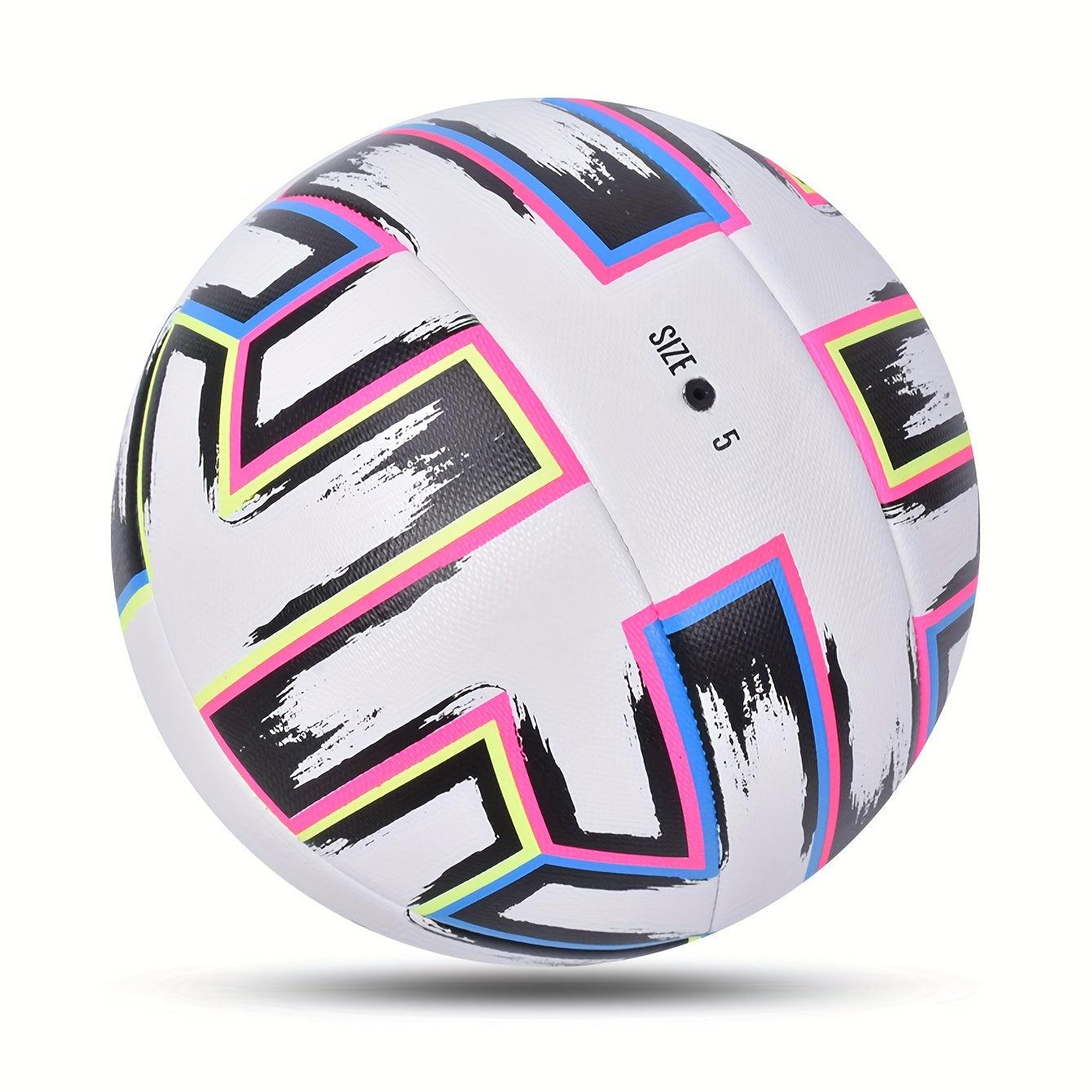 1PC Standard Size 5 Soccer Ball PU Leather Colorful Football Game Competition