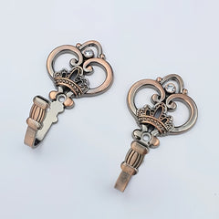 2pcs Vintage Large Curtain Hooks Wall Hanging Coat Hooks Metal Hooks