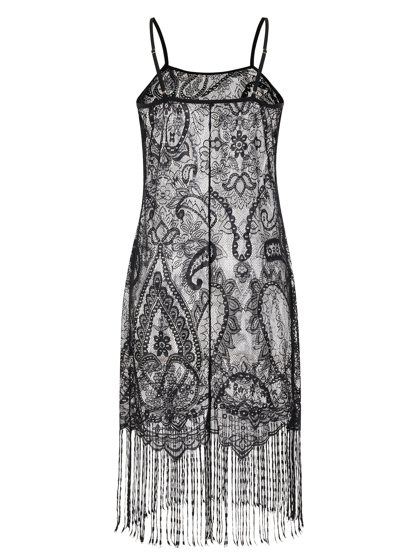  Lace Trim Boho Nightdress