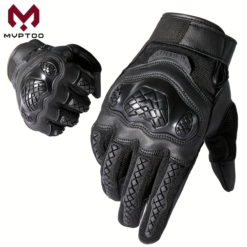 MVPTOO Protective Motorcycle Gloves Full Finger Tactical Gloves for Men & Women