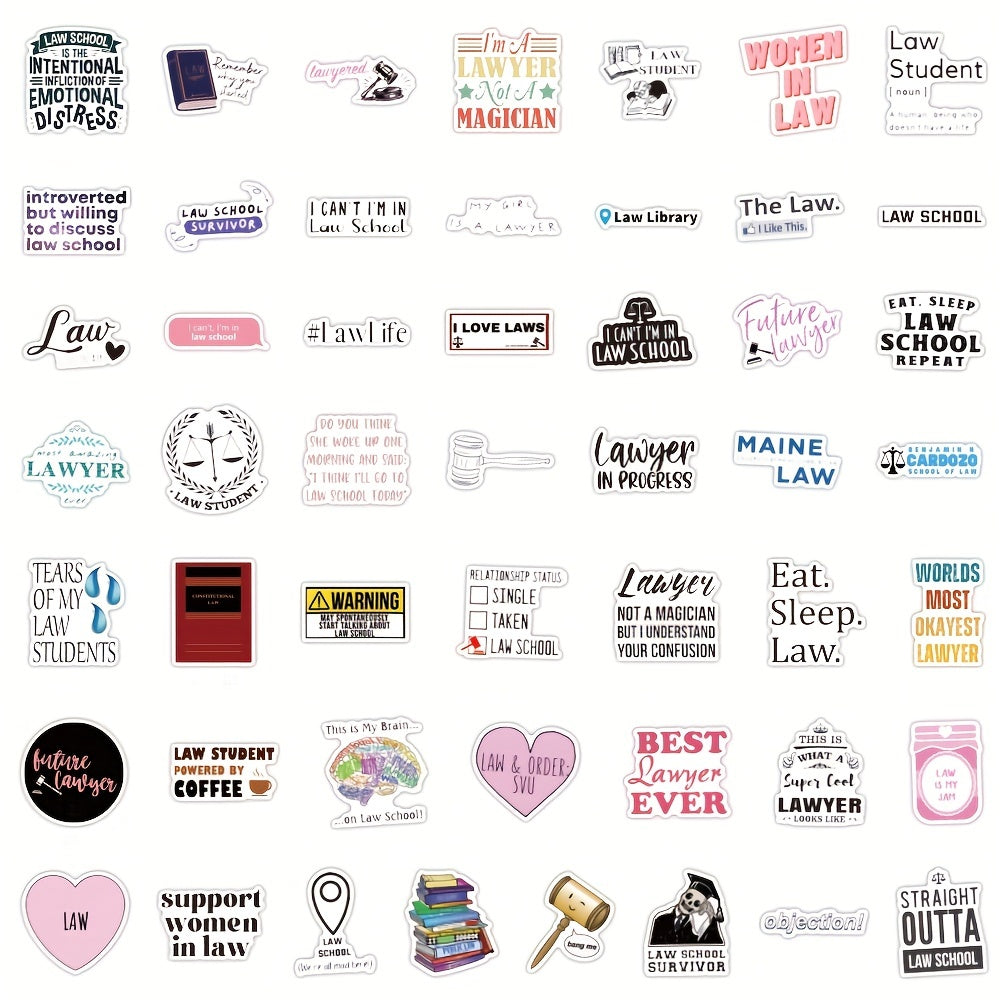 100pcs Law School Stickers Lawyer Stickers Law School Student