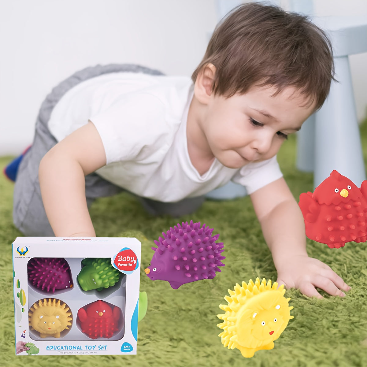 Spray Water Toy for Baby and Kids Massage Soft Balls Set Develop Tactile Senses