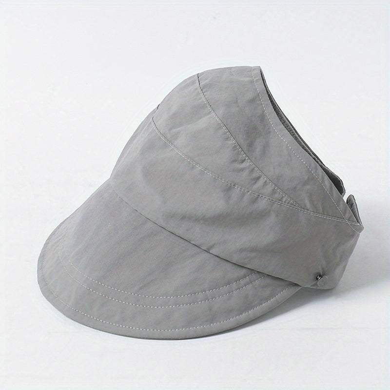 Ponytail Quick Dry Visor Hat Solid Sun Lightweight Baseball Cap