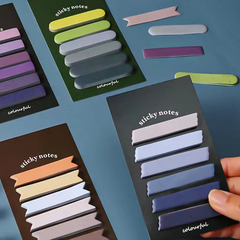 120pcs Morandi Gradient Stickey Notes Set
