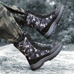 Women's Camo High Boots Anti Slip Hiking Shoes