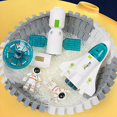 221pcs Space Train Track Set with Astronauts and Space Car