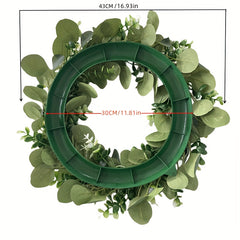 46cm Money Leaf Eucalyptus Door Decoration Wreath Pendant