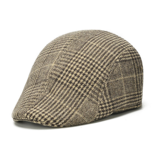 Vintage Woolen Beret Hat for Autumn Winter Fashion