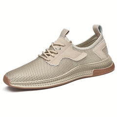 Men's Breathable Slip-On Sneakers with Shoelaces