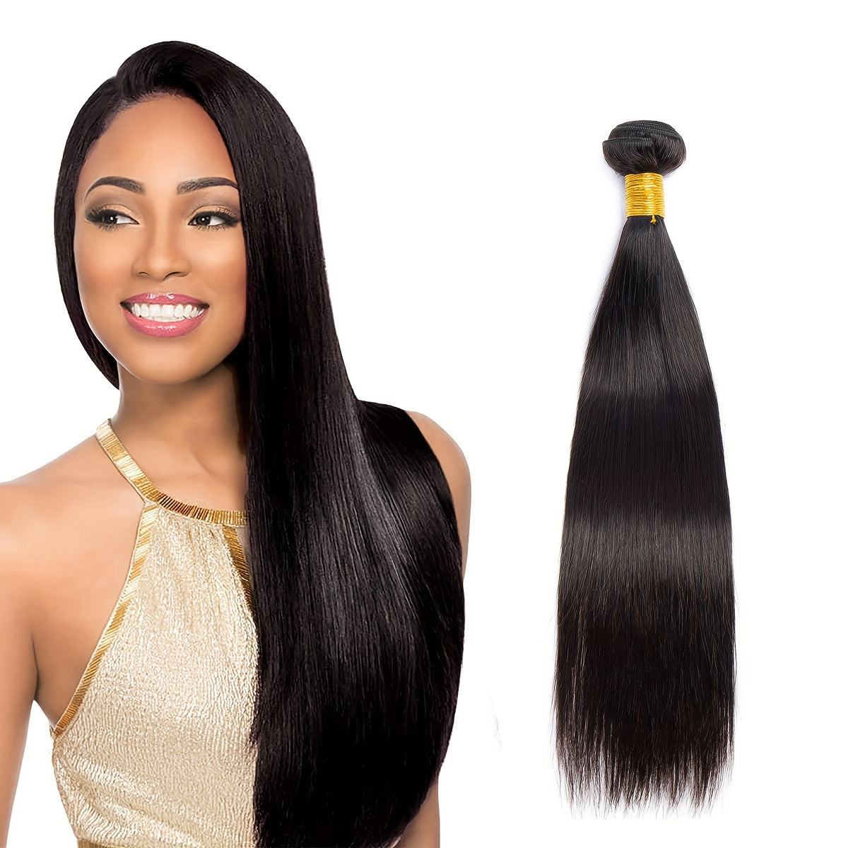 Natural Straight Human Hair Extensions 25 4 81 28 Cm