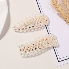 2pcs Resin Hair Clip Duck Billed Style Hair Clip For Women Girls
