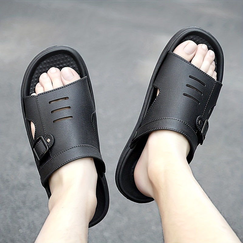 Men's Casual Slides Sandals Non Slip Slippers Open Toe Shoes