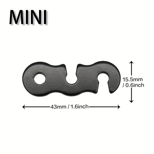 2pcs Aluminum Cord Adjusters for Tent Rope & Backpacking