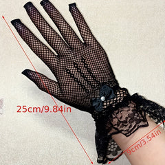 Short Lace Gloves Thin Sunscreen Bride Wedding Gloves For Women