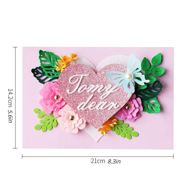 Mother & Child Thank You Card, Holiday & Thanksgiving Greeting DIY Card