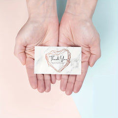 50 Thank You Cards for Business 9.5 Business Card Jewelry Package Insert