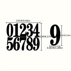 4 Sheets Large Waterproof Number Stickers Number Labels
