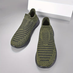 Men's Knitted Slip On Casual Shoes Breathable Lightweight Sock Shoes