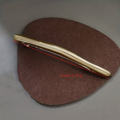 Golden Alloy Hair Clip Side Clip Retro Metal Barrette For Women
