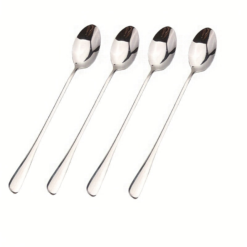 4pcs Stainless Steel Coffee Spoons Personalized Small Mixed Rice Spoons
