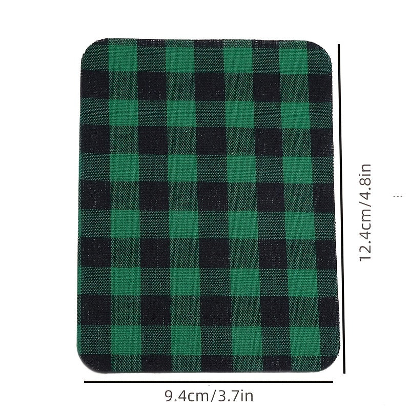 DIY Hand Elbow Knee Repair Patch Plaid Denim Shirt Coat Elbow Patch Pants