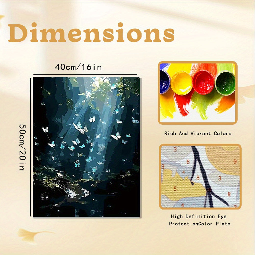 4pcs Butterfly Canvas Art Set Vibrant & Butterflies Daisies and Quotes