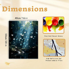 4pcs Butterfly Canvas Art Set Vibrant & Butterflies Daisies and Quotes