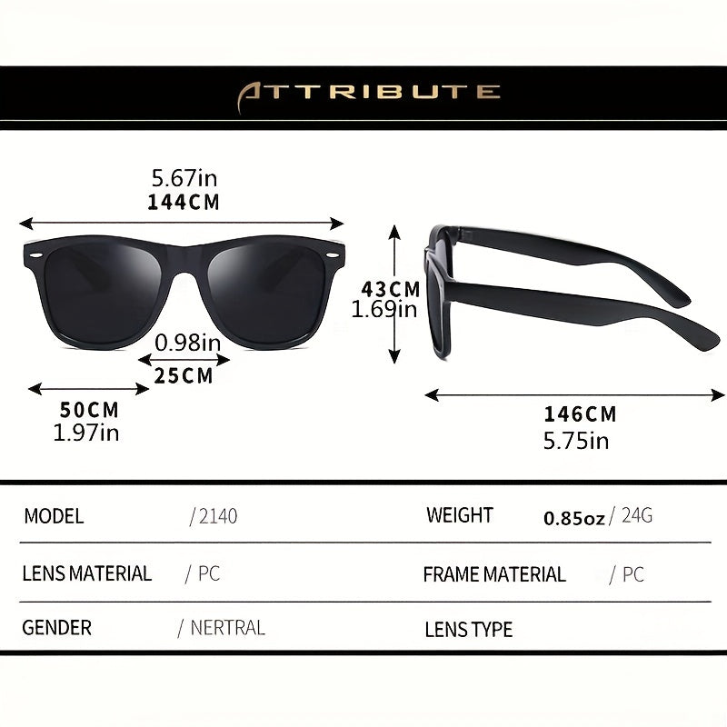 Square Frame Sunglasses Rivet Decor Glasses UV400