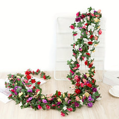 Artificial Peony Vine Silk Hanging Garland Home Decor