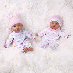 2pcs High 13Inch Reborn Doll Twins with 2 Real Life Dolls