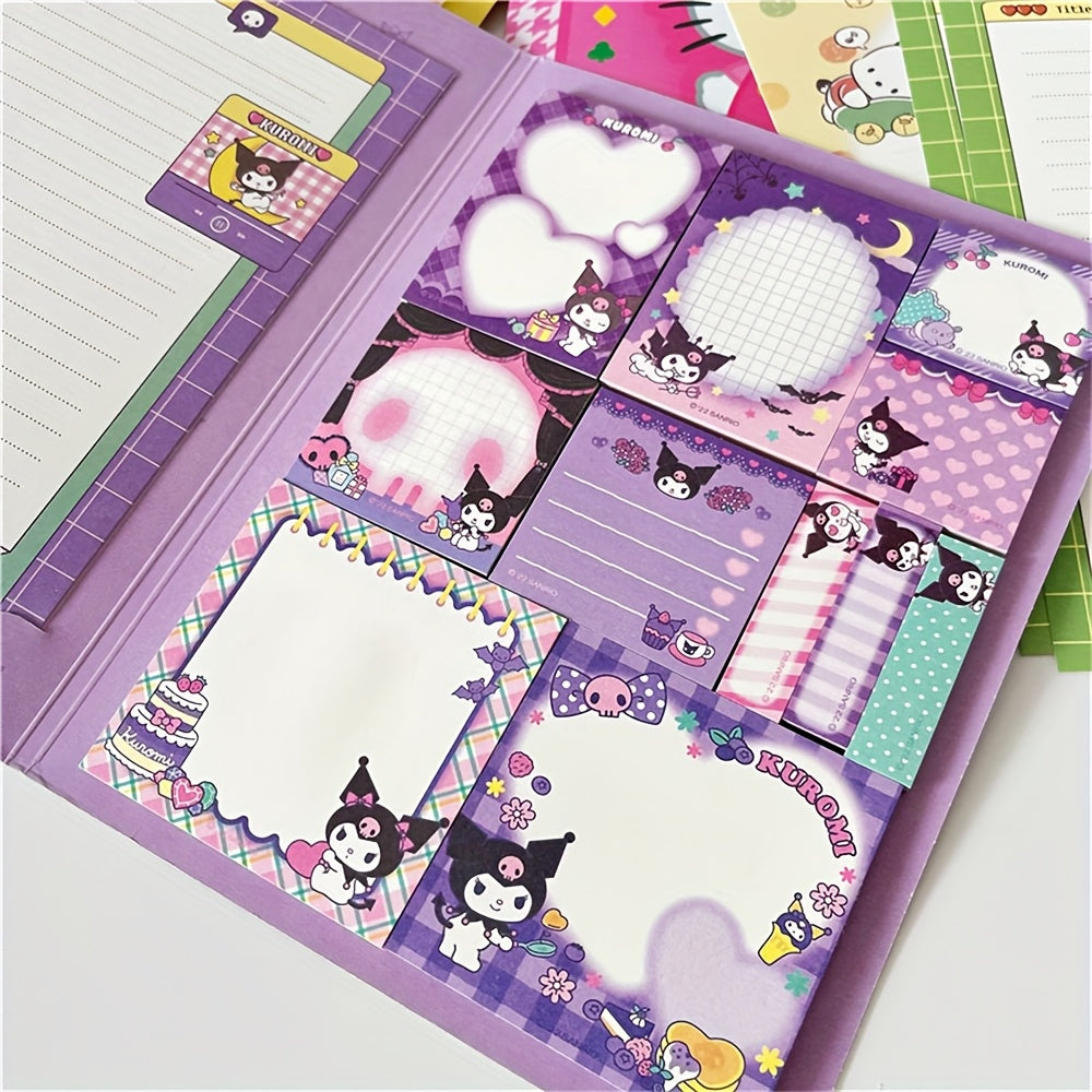 Hello Kitty Kuromi Cinnamoroll Pompompurin Pochacco Sticky Note Pad