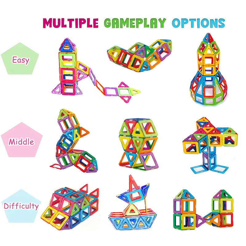 Multicolor Magnetic Building Blocks Set
