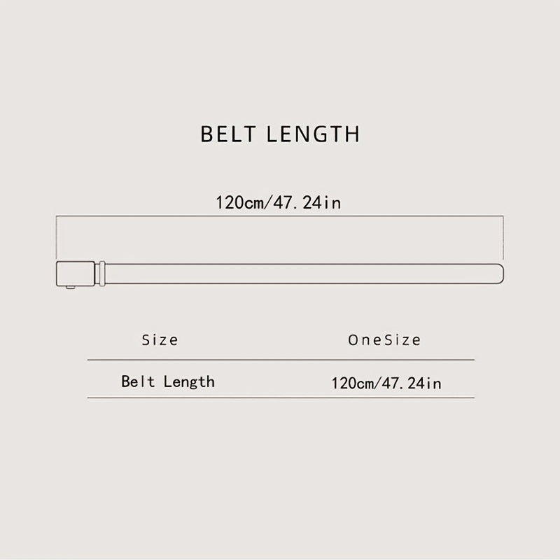 Men's Adjustable Business Belt with Sliding Buckle