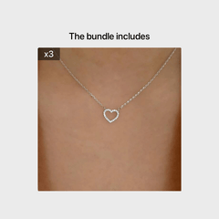 Heart Pendant Necklace Chain Wedding Anniversary Gift