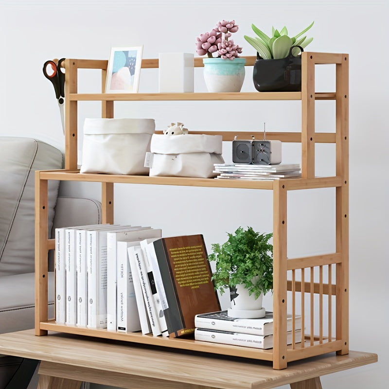 Stylish Student Desktop Bookshelf for Home Office Dormitory