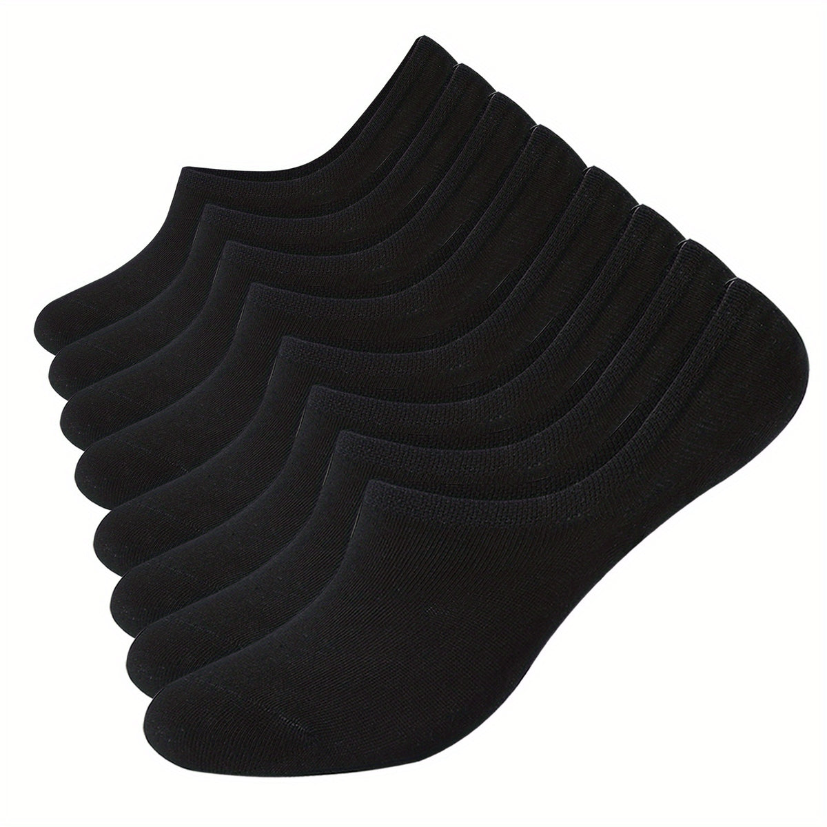8 Pairs Solid Short Socks Non slip Ankle Socks Women's Stockings