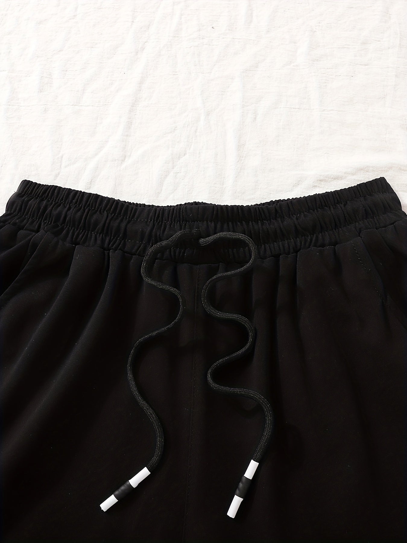 Girls Letter Graphic Drawstring Waist Loose Casual Sports Shorts