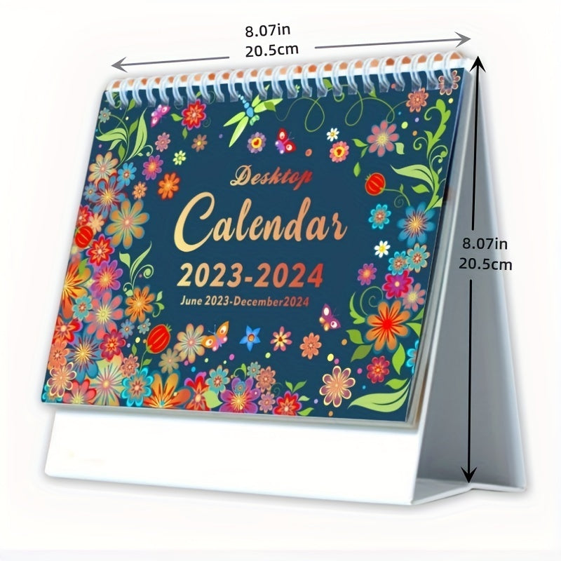 20x20 Years Fresh Fancy Style English Desk Calendar with National Holiday Markin