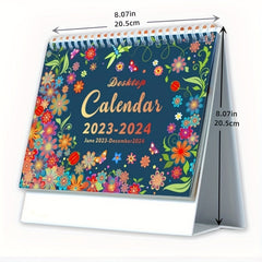 20x20 Years Fresh Fancy Style English Desk Calendar with National Holiday Markin
