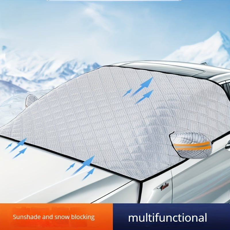 Car Front Windshield Snow Cover Sunshade Winter Thickening Car Clothing