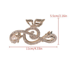 Musical Note Fairy Rhinestone Hair Claw