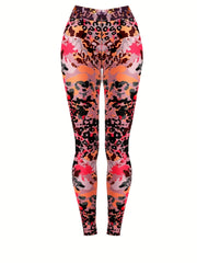  High Rise Leopard Print Leggings