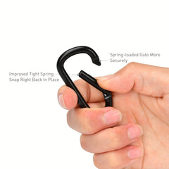 6pcs 1.57 inch Small Carabiner Keychain D-ring Key Chain Buckle