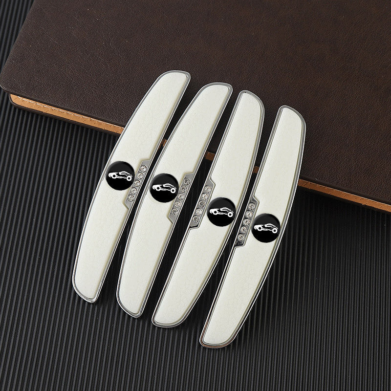 4Pcs Car Side Door Edge Guards Protector Luminous Scratch Guard Sedans Truck SUV